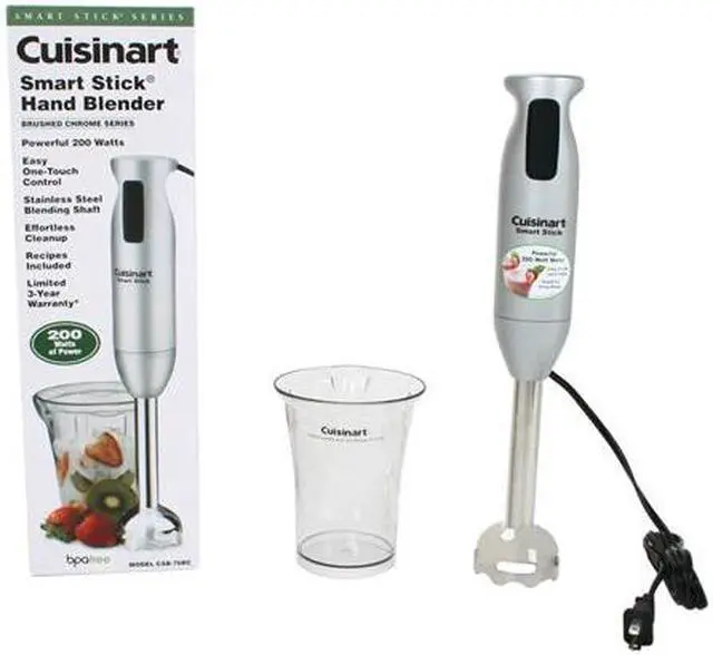 Alt view image 5 of 5 - Cuisinart CSB-76BC Stainless Steel Smart Stick Hand Blender Brushed Chrome
