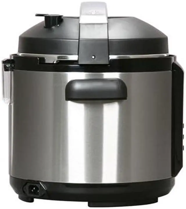 Alt view image 3 of 7 - Cuisinart CPC-600 1000-Watt 6-Quart Electric Pressure Cooker, Brushed Stainless and Matte Black