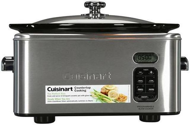 Cuisinart 6-Quart Stainless Steel Oval Slow Cooker in the Slow