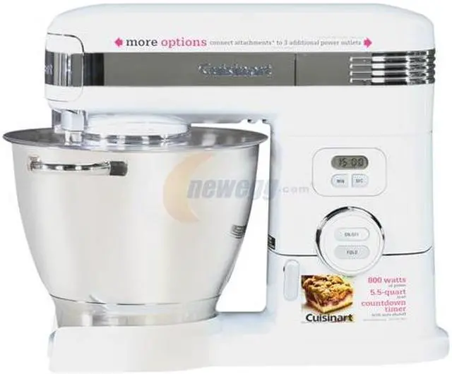 Alt view image 5 of 8 - Cuisinart SM-55 5.5 Quart Stand Mixer White
