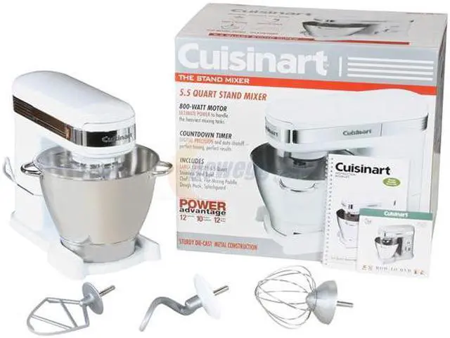 Alt view image 8 of 8 - Cuisinart SM-55 5.5 Quart Stand Mixer White