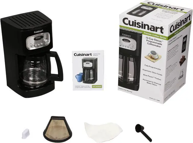 Alt view image 7 of 7 - Cuisinart DCC-1100BK 12-Cup Programmable Coffeemaker, Black