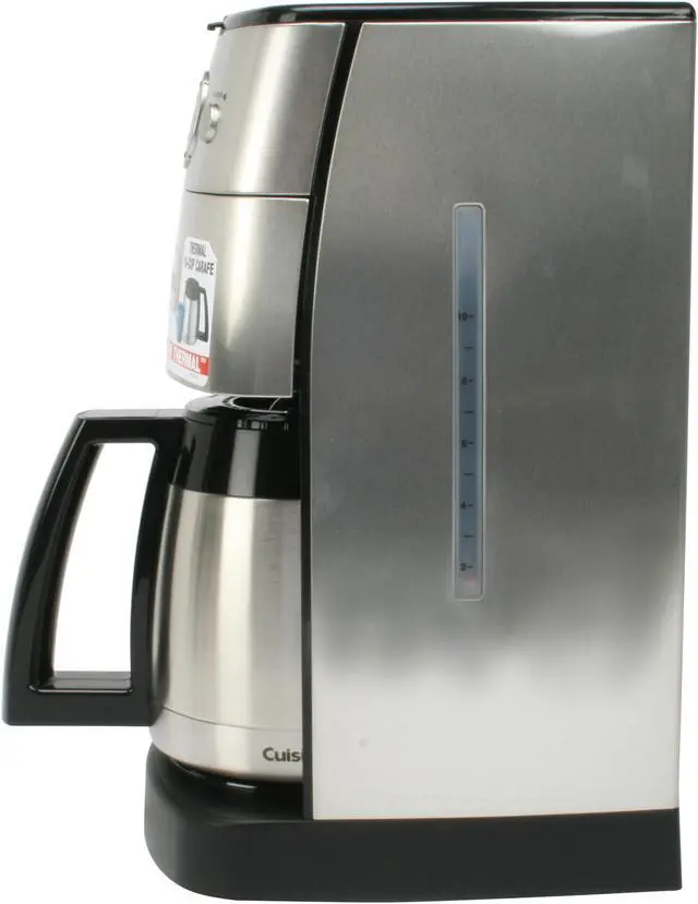 Alt view image 2 of 10 - Cuisinart DGB-650BC Chrome Grind-and-Brew Thermal 10-Cup Automatic Coffeemaker