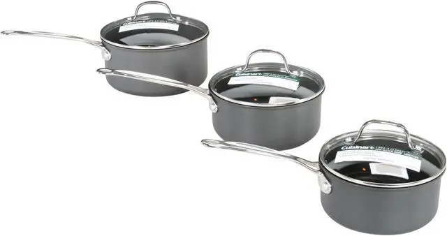 Alt view image 7 of 11 - Cuisinart 66-17 Chef's Classic 17-Piece Cookware Set Nonstick Hard-Anodized