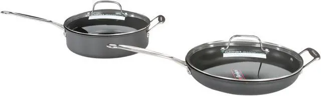 Alt view image 9 of 11 - Cuisinart 66-17 Chef's Classic 17-Piece Cookware Set Nonstick Hard-Anodized