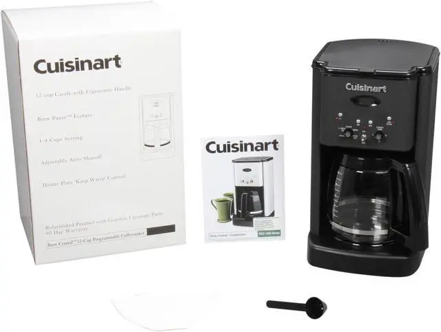 Alt view image 5 of 5 - Cuisinart DCC-1200BWFR Black Matte Brew Central 12-Cup Programmable Coffeemaker