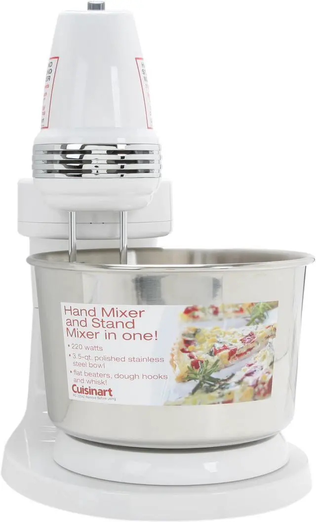 Alt view image 3 of 8 - Cuisinart HSM-70FR Power Advantage Hand/Stand Mixer White