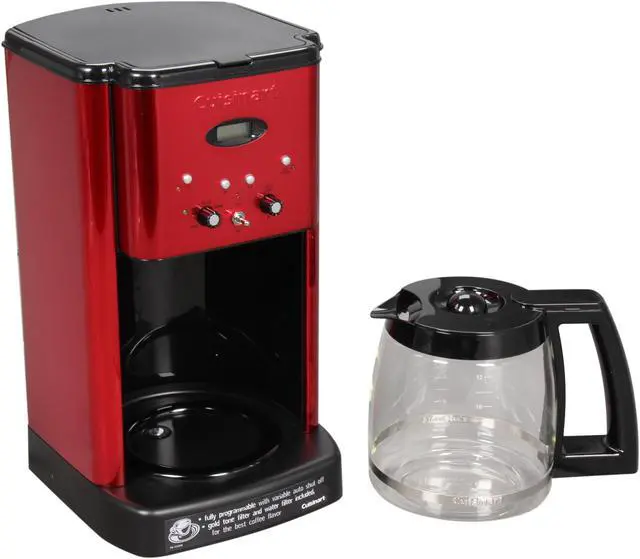 Alt view image 5 of 7 - Cuisinart DCC-1200MR Red Brew Central 12-Cup Programmable Coffeemaker