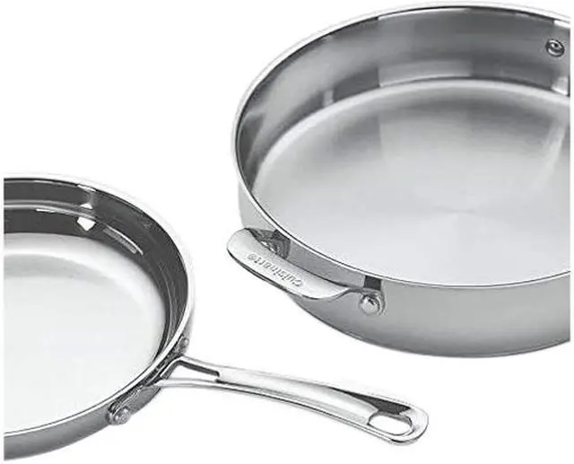 Alt view image 3 of 5 - Cuisinart Contour Stainless Steel 13-pc Cookware Set 44-13