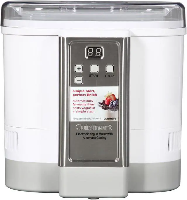 Alt view image 2 of 8 - Cuisinart CYM-100 Electronic Yogurt Maker with Automatic Cooling