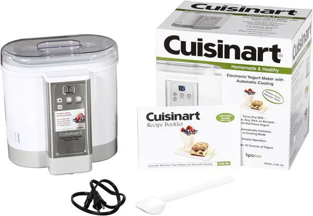 Alt view image 8 of 8 - Cuisinart CYM-100 Electronic Yogurt Maker with Automatic Cooling