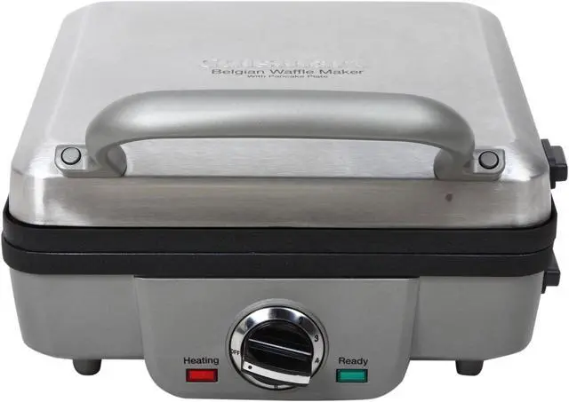 Alt view image 3 of 8 - Cuisinart WAF-300 Stainless Steel Square Belgian Waffle Maker