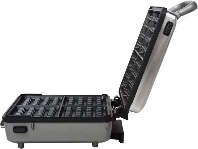 Alt view image 6 of 8 - Cuisinart WAF-300 Stainless Steel Square Belgian Waffle Maker