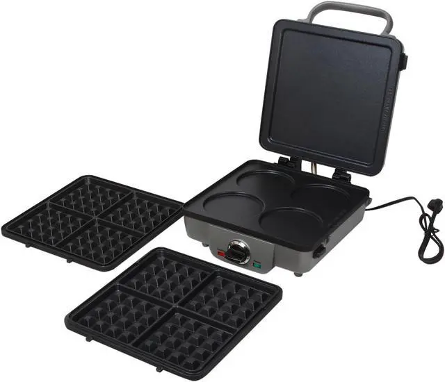 Alt view image 7 of 8 - Cuisinart WAF-300 Stainless Steel Square Belgian Waffle Maker