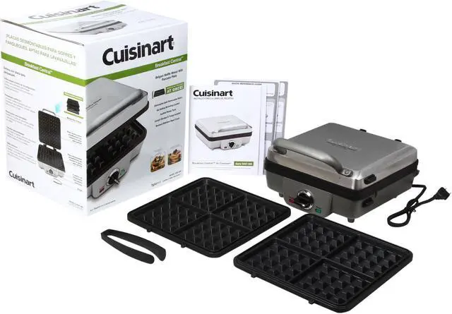 Alt view image 8 of 8 - Cuisinart WAF-300 Stainless Steel Square Belgian Waffle Maker