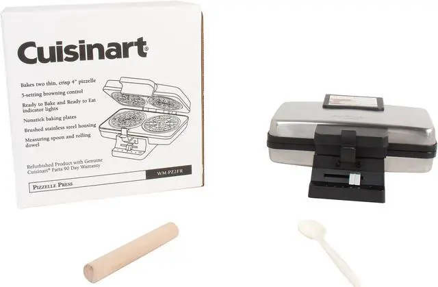 Alt view image 7 of 7 - Cuisinart WM-PZ2 Stainless Steel Pizzelle Press