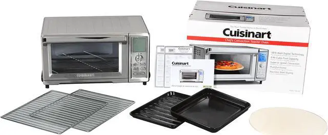Alt view image 6 of 6 - Cuisinart TOB-260 Stainless Steel Dual Cook Speed Convection Toaster Oven Broiler