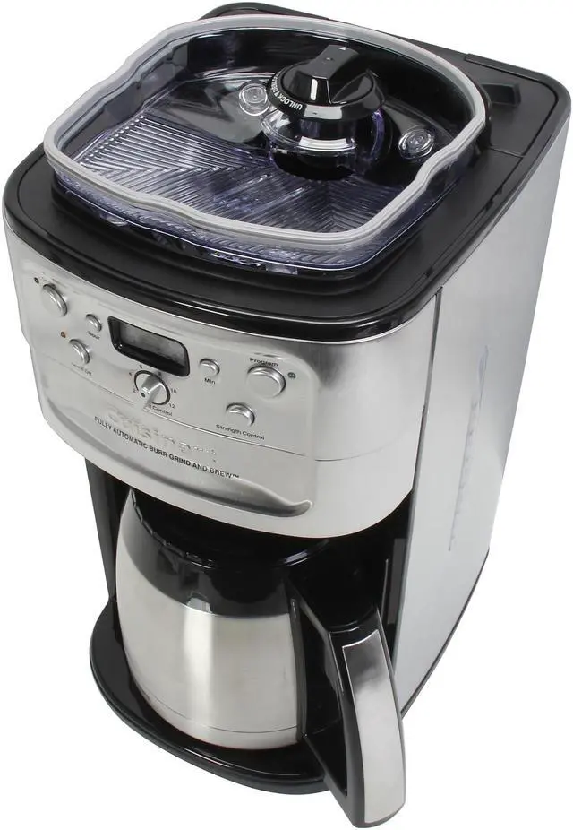Alt view image 5 of 6 - Cuisinart Programmable Grind & Brew 12-Cup Automatic Coffeemaker, DGB-900BC