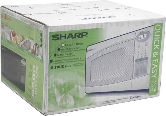 Open Box: Sharp 1.2 cu.ft. Mid Size Microwave Oven R-310JK - Newegg.com