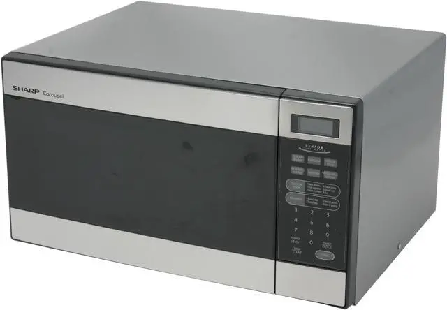 Alt view image 2 of 7 - Sharp 1100 Watts 1.2 cu.ft. Mid Size Microwave Oven R-326FS Stainless Steel
