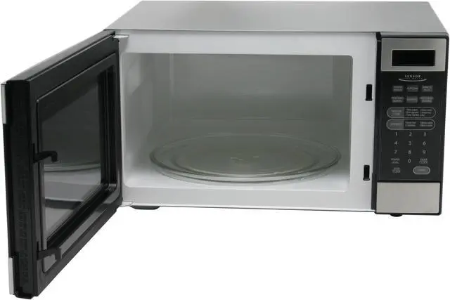 Alt view image 3 of 7 - Sharp 1100 Watts 1.2 cu.ft. Mid Size Microwave Oven R-326FS Stainless Steel