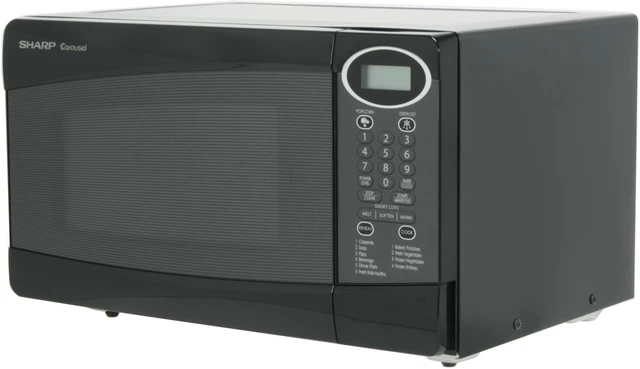 Alt view image 2 of 10 - Sharp 800 Watts Compact Microwave Oven R230KK Black