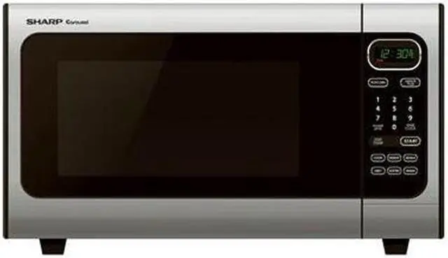Main image of Sharp 1100 Watts 1.4 cu.ft. Microwave Oven R-408LS Stainless Steel
