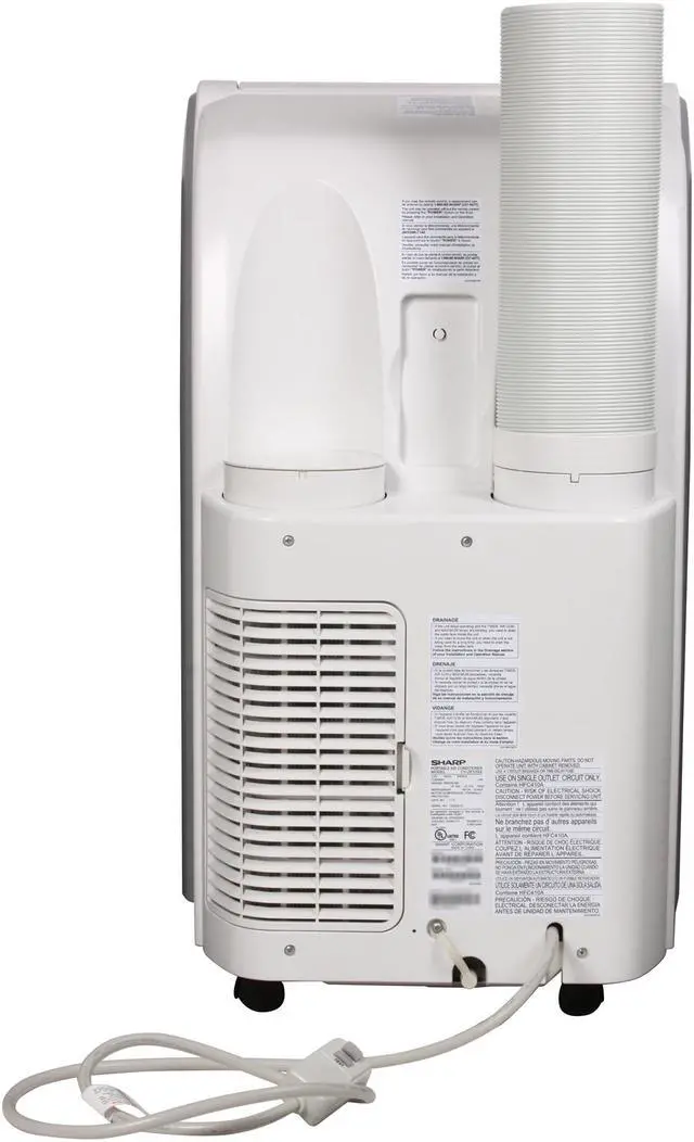 Alt view image 4 of 7 - SHARP CV-2P10SX 10,500 Cooling Capacity (BTU) Portable Air Conditioner with Remote Control