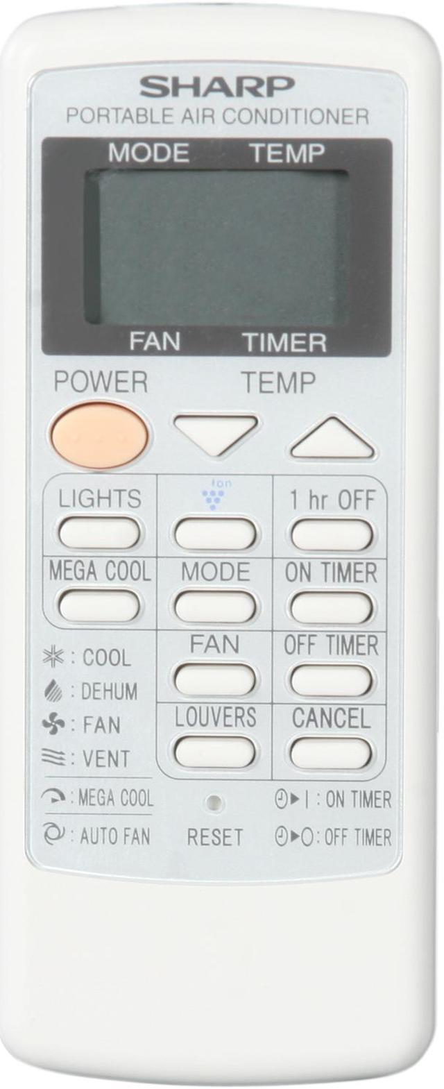 Alt view image 7 of 8 - SHARP CV-P10PC 10,000 Cooling Capacity (BTU) Portable Air Conditioner