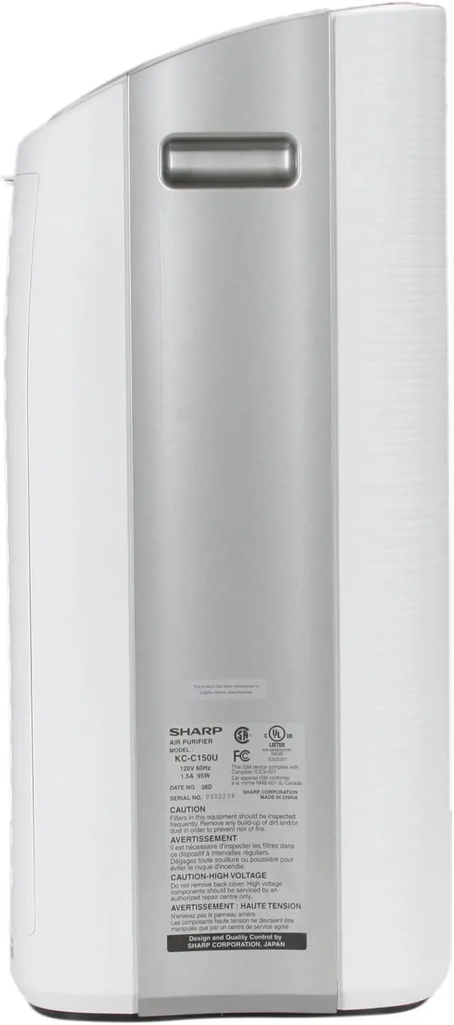 Alt view image 3 of 6 - SHARP KC-C150U Air Purifier