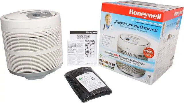 Alt view image 7 of 7 - Honeywell 50250-S True HEPA Round Air Purifier