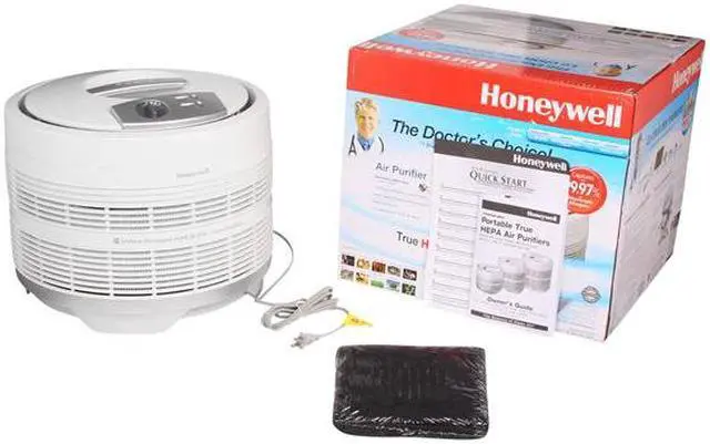 Alt view image 7 of 7 - Honeywell 50150 True HEPA Allergen Reducer Germ Fighting Air Purifier with Permanent HEPA Filter