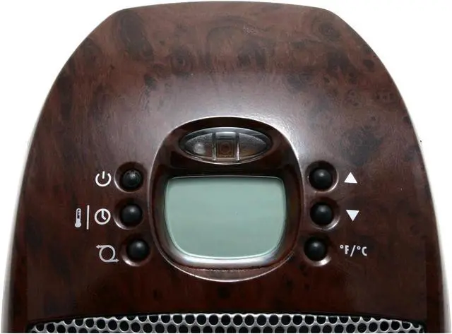 Alt view image 3 of 6 - Honeywell HZ-339BW SureSet Digital Ceramic Heater with Burlwood Finish