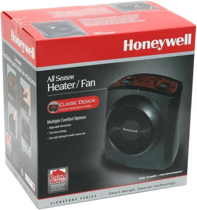 Alt view image 6 of 6 - Honeywell HZ-2800BW All Season Heater/Fan