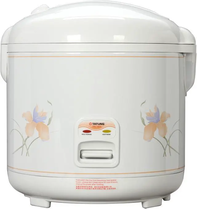Alt view image 6 of 9 - TATUNG TRC-10UD White Direct Heat Rice Cooker 10 Cups