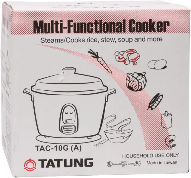 Alt view image 11 of 11 - TATUNG TAC-10G(A) White Steamer Rice Cooker