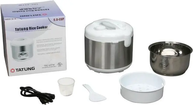 Alt view image 6 of 6 - TATUNG TRC-6STW Stainless Steel Direct Heat Rice Cooker
