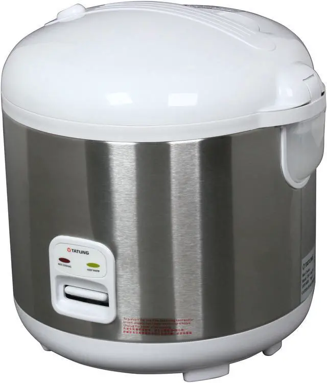Alt view image 2 of 6 - TATUNG TRC-10UDW White/Stainless Direct Heat Rice Cooker