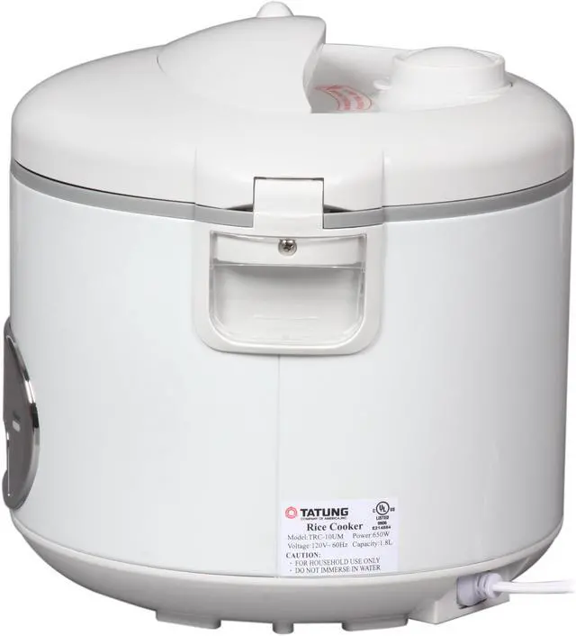 Alt view image 5 of 8 - TATUNG TRC-10UM White/Stainless Direct Heat Rice Cooker