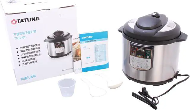 Alt view image 8 of 8 - TATUNG TPC-6LB 6 Liters Electric Pressure Cooker