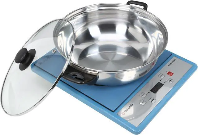 Alt view image 7 of 8 - TATUNG TICT-1502MU Portable Induction Cooktop with Stainless Steel Pot (Latest Version)