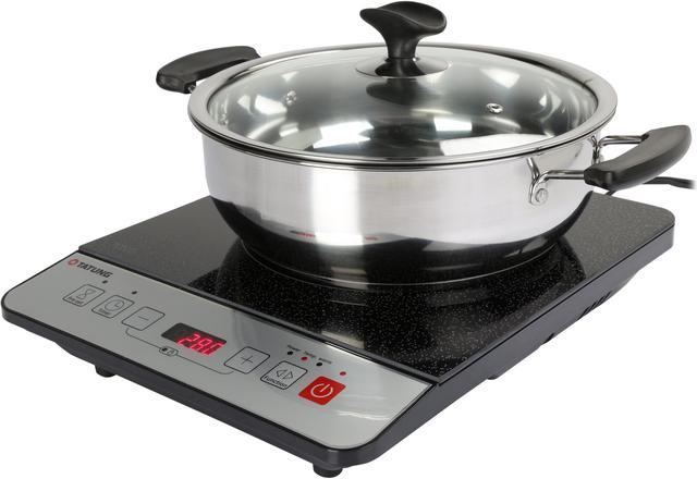 TATUNG TICT-1500W Induction Cook Top with Stainless Steel Pot 