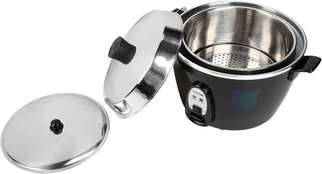 Alt view image 5 of 6 - TATUNG Multi-Functional Cooker and Steamer, Black, 20 Cups cooked//10 Cups uncooked, TAC-10GS-BL