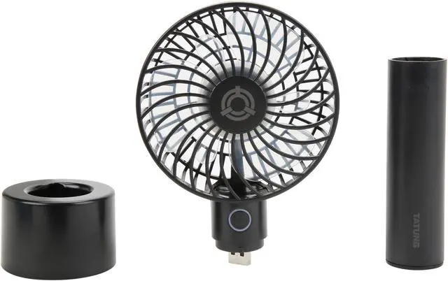 Alt view image 7 of 9 - Tatung USB 3-in-1 Mini Fan and Power Bank TMF-2600H-BL