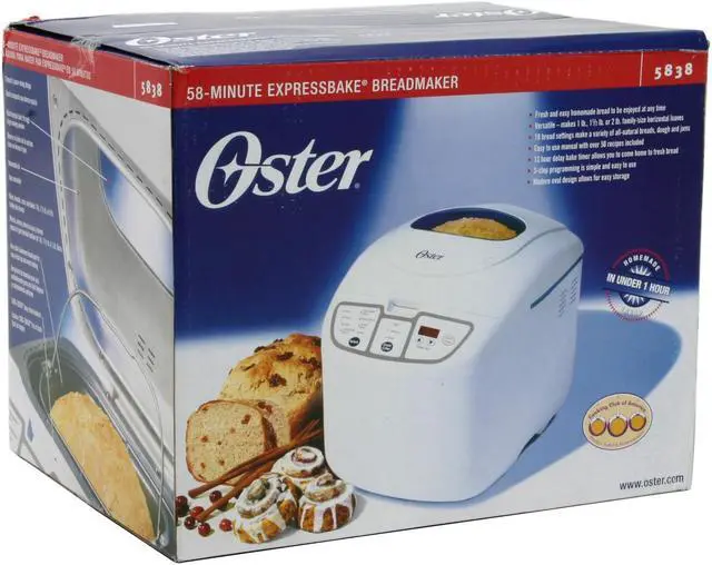 Alt view image 6 of 6 - Oster 5838 58-Minute ExpressBake Breadmaker