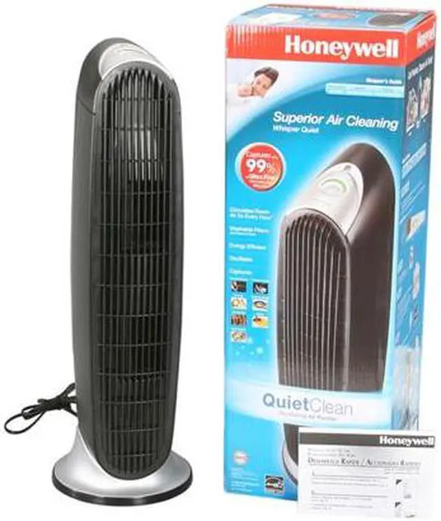 Alt view image 5 of 5 - Honeywell HFD120Q QuietClean Tower Air Purifier with Permanent Filter