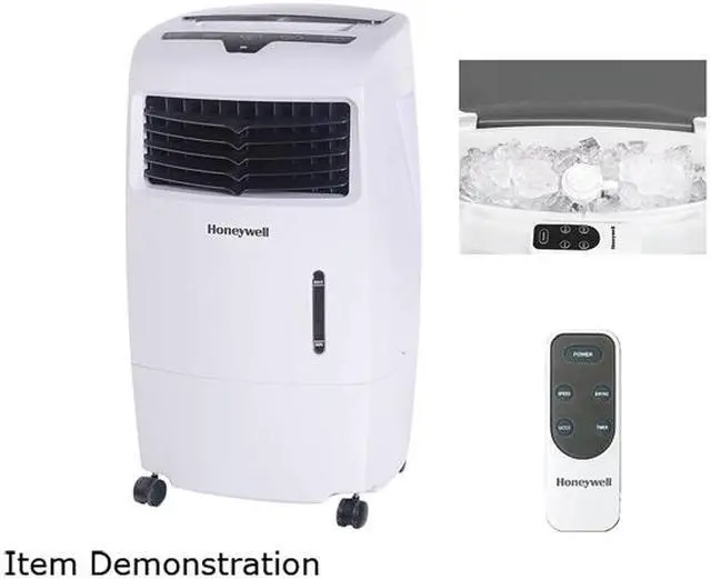 Alt view image 6 of 11 - Honeywell CL25AE 500 CFM Indoor Evaporative Air Cooler (Swamp Cooler) with Remote Control, White