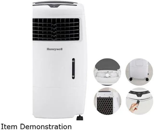 Alt view image 7 of 11 - Honeywell CL25AE 500 CFM Indoor Evaporative Air Cooler (Swamp Cooler) with Remote Control, White