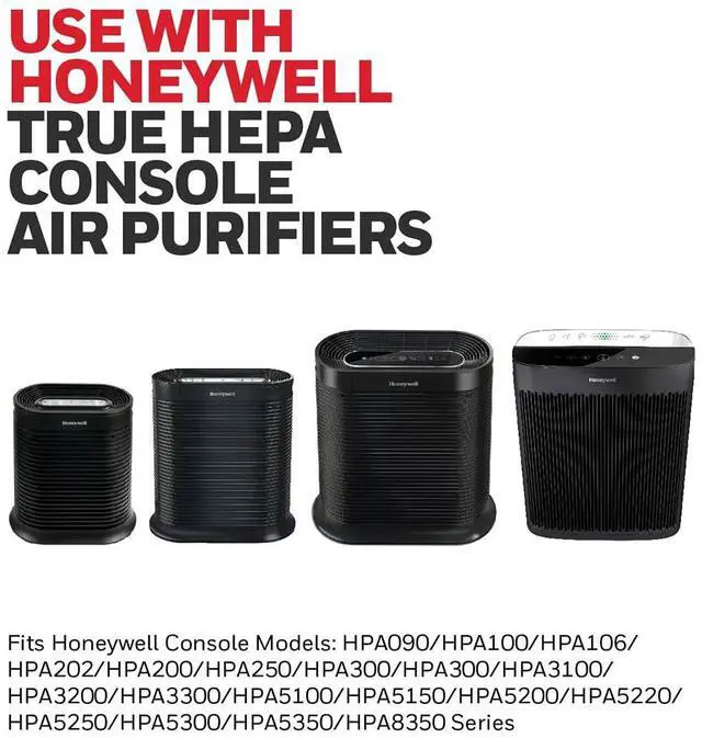Alt view image 4 of 6 - HONEYWELL R Filter True HEPA Replacement Air Purifier Filter (HRF-R3)