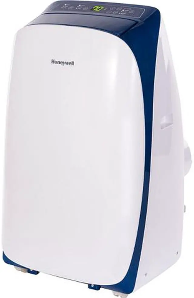 Main image of Honeywell HL12CESWB 12,000 Cooling Capacity (BTU) Portable Air Conditioner, White/Blue